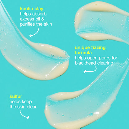 Blackhead clearing fizz mask