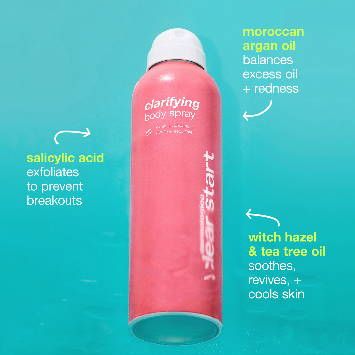 Clarifying body spray